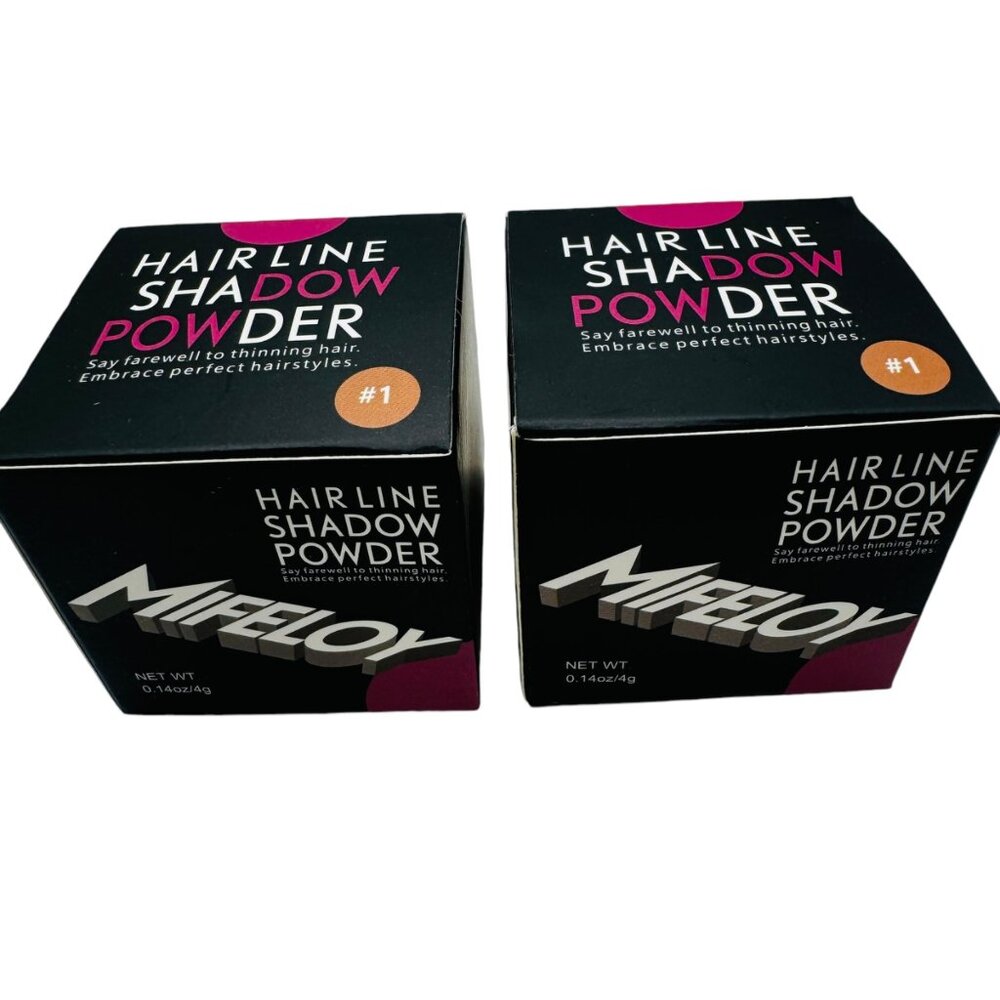 2 Pack Mifeloy #1 Light Brown Hairline Shadow Powder  Say Farewell To Thinning H